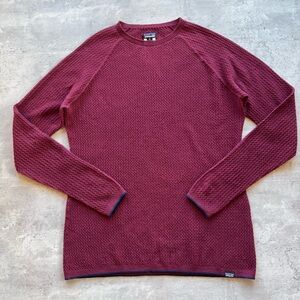 Patagonia Capilene Air Crew Wool Blend, Arrow Red, Women’s Size XL